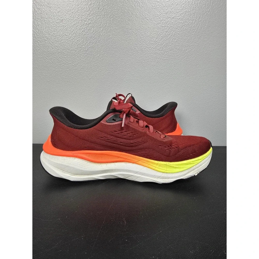 Skechers Shoes Mens 7.5 Red Max Run Slip-ins‎ Running Sneakers Goodyear Athletic
